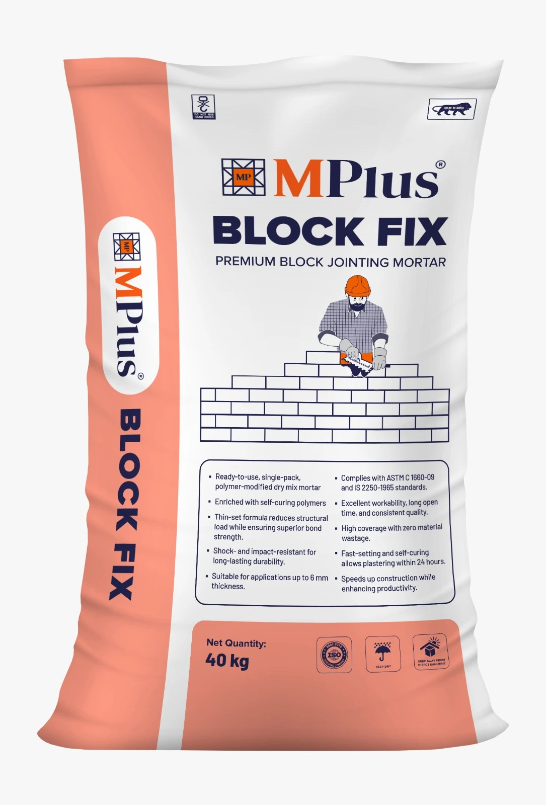 MPlus Block Fix – Premium Block Jointing Mortar