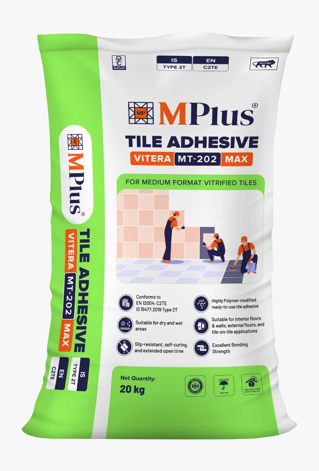 MPlus Vitera MT-202 Max Tile Adhesive 20 Kg – Premium Adhesive for Vitrified Tiles